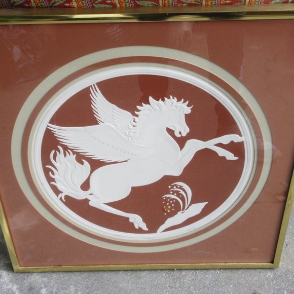Pegasus Signed Embossed Print Carol Eytinge Numbered 3/500 Framed MINT - Picture 13 of 16